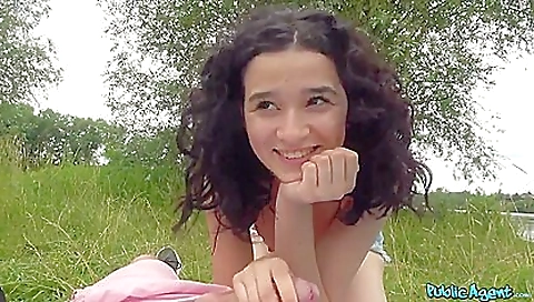 I Saw Spanish Hottie Lying On The Grass On A Towel Near One Of My Favorite Spots By The Water. Mia Did Not Speak Czech, But Spoke A Little English, Enough To Understand What I Wanted When I Offered Her 100 Euro To Show Me Her Tits